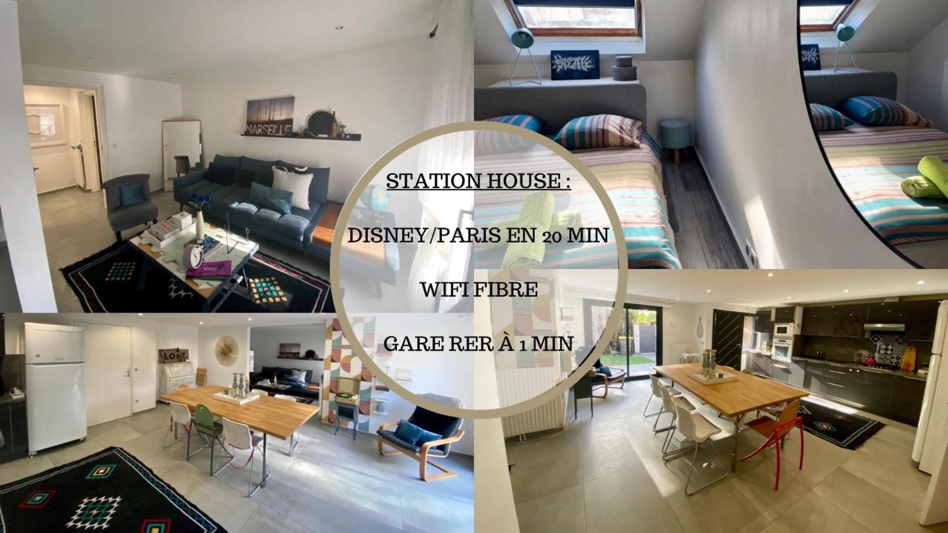 Station House - Maison Entre Disneyland Et Paris Roissy-en-Brie Exteriör bild